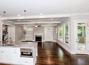Built-ins Galore in Open Floorplan Ashford plan built by Waterford Homes in Brookhaven